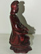 Delcampe - STATUETTE BOIS Gwanyin ASIE CHINE Yeux SULFURE Bois De Couleur Rouge COLLECTION - Holz