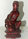 Delcampe - STATUETTE BOIS Gwanyin ASIE CHINE Yeux SULFURE Bois De Couleur Rouge COLLECTION - Legni