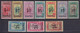 TUNISIE - 1925 - SERIE COMPLETE YVERT N°110/119 * MH - COTE  =  90 EUR. - Neufs