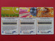COD CARTE France Telecom 3 Tickets Disco Techno Rnb Dédicace Musicale Samsung NEUVE (I0621 - Biglietti FT