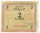 AM LIRE 2 E 5 Lire Asterisco Serie Sostitutiva Con Certificato - Allied Occupation WWII