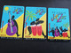 SAINT LUCIA  $10, $20 ,$40   ST LUCIA JAZZ FESTIVAL 1997  COMPLETE SET 3 Cards New  Logo C&W ** 5771 ** - Sainte Lucie