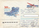 POLAR FLIGHTS, MOSCOW- PORTLAND FLIGHT OVER THE NORTH POLE, COVER STATIONERY, ENTIER POSTAL, 1987, RUSSIA - Vols Polaires
