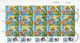 Israel 2010 "Israel Animation", Irregular Decorated Complete Sheet Of 15 Stamps With FD PM's - Gebraucht (mit Tabs)