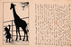 CPA Ombre Chinoise Fillette Animal Girafe Silouhettel Illustrateur CARUS   2 Scans - Silhouettes