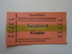 DT007   Switzerland -  Sesselbahn Schönengrund-Hochhamm - Bergstation  - Bergfahrt - KINDER  Ticket  Ca 1960-80 - Andere & Zonder Classificatie