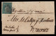 1858, 1 ENERO - 1 Real (1855) Ed. 41 ON COVER TO VERACRUZ, MEXICO - VERY RARE TO MEXICO - CERT. GRAUS - Storia Postale