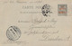 CARTE ENTIER POSTAL SURCHARGE CACHET FORT DAUPHIN PAR SS CANARIAS VIA NATAL DRESDEN - Storia Postale