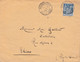 LOIR-ET-CHER (40) - SELLES-S-CHER Cachet A, Sur Enveloppe Affranchie Avec Un Type Sage - - 1877-1920: Semi-Moderne