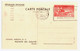 POINTE DE GRAVE Mémorial Carte Postale Entier 55c Bleu Ob Meca Inauguration Recto 5c +2c 1/2 Orphelin Yv 163 EP 12 - Standard Postcards & Stamped On Demand (before 1995)