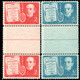 213.CUBA.NICE LOT OF 2 1940 GUTTER PAIRS,MNH,5 USED BLOCKS OF 4,2 MNH TELEGRAPH BLOCKS OF 4,6 SCANS - Lots & Serien