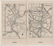 CONTINENTAL THROGHWAY TOWN PLANS ,THE AUTOMOBILE ASSOCIATION ,,MAPS ,BARCELONA,ZARAGOZA - Europe