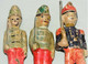 3 FIGURINES SOLDATS POILUS CARTON BOUILLI Début XXe JOUETS ANCIENS VIEUX JOUETS Jouets Anciens Militaria Poilu Piou Piou - Sonstige & Ohne Zuordnung