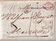 1827 - ENTREE ITALIE Par ANTIBES - LETTRE IMPRIMEE ! De NAPLES => MARSEILLE - Entry Postmarks