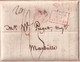 1819 - ENTREE ITALIE Par ANTIBES ROUGE - LETTRE De NAPLES => MARSEILLE - Entry Postmarks