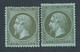 EB-203: FRANCE: Lot Avec N°19 NSG (2 Formats Différents) - 1862 Napoléon III