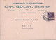 Vallée De Joux, Le Sentier, CP Publicité C.H. Golay Fabrique D'ébauches (15.5.1931) 10x15 - Other & Unclassified