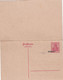 SAARGEBIET    ENTIER POSTAL/GANZSACHE/POSTAL STATIONERY CARTE AVEC REPONSE  DECALAGE  DE LA SURCHARGE - Ganzsachen