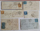 Lot 6 Enveloppes Diverses Dates & Destinations - 1849-1876: Periodo Clásico