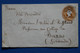 W5 INDIA BELLE LETTRE  RARE    1904 PETIT BUREAU  KUMUAKONAM   VOYAGEE A BAZAS FRANCE +  AFFRANCHISSEMENT INTERESSANT - 1882-1901 Imperio