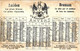 Delcampe - 3  Calendar Cards C1896 PUB Starch Stijfsel Antwerp Litho  F. H. HEUMAN Starch Stijfsel - Litho Cartes Bloem Fleur - Klein Formaat: ...-1900