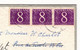 Pays Bas Delft 1965 Van Vierzen Nederland 8 Cent Bande De 3 Pour Bordeaux Redirigé à Paris Anniversaire Sécurité Sociale - Covers & Documents