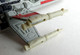 Figurine MICROMACHINES STAR WARS ACTION FLEET TITANIUM X-WING FIGHTER RED 5 2005 EN METAL - Andere & Zonder Classificatie