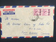 DUBAI 1959 Air Mail Cover To Fort Bombay India Tied With Elizabeth Overprinted Wildings - Arabie Saoudite