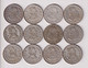 Lot De 12 X 1 Peso Mexique 1957-1964 - Messico