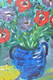 Delcampe - TABLEAU ANCIEN HST BOUQUET D'ANEMONES Signé PIGNIER XXe Déco Peinture Vintage COLLECTION DECO VITRINE PEINTURE - Olii