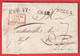 MARQUE NICE NIZZA  ENTREE ITALIE ANTIBES EN ROUGE ALPES MARITIMES POUR DRAGUIGNAN VAR - 1792-1815 : Departamentos Conquistados