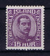 Iceland: 1920 Mi Nr 90 MH/*, Mit Falz, Avec Charnière - Unused Stamps