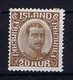 Iceland: 1921 Mi Nr 101 MH/*, Mit Falz, Avec Charnière - Unused Stamps