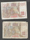 2 BILLETS 100 F JEUNE PAYSAN Alpha F.212 Et P.449 - 100 F 1945-1954 ''Jeune Paysan''