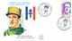 Delcampe - BEAU LOT FDC CARTES ENVELOPPES BLOCS TIMBRES DENTELES NON DENTELES GENERAL CHARLES DE GAULLE - De Gaulle (General)