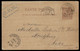 1895, 16 AVRIL -  MONACO - ENTIER 10C Mi. P6 A MORITZBURG, SAXE, ALLEMAGNE - Postwaardestukken