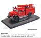 Magirus 150 D 10 F TLF16 - Pompiers De Ulm - 1964 - Lucky Die Cast - Autocarri