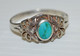 JOLIE BAGUE ARGENT ANCIENNE Poinçon 925e & TURQUOISE Fond De Stock Bijoutier XXe Collection Bijou Ancien - Bagues