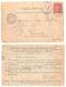 PARIS 25 Carte Commerciale Associ Avancement Sciences 10c Semeuse Lignée Yv 129 Dest Cucuron Vaucluse Amb Lyon  Ob 1906 - Covers & Documents