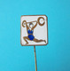 WEIGHTLIFTING #1 Old Rare Enamel Pin Badge Haltérophilie Gewichtheben Pesistica Halterofilia Levantamento De Pesos - Weightlifting