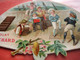 3 Cards FAN Shaped  C1884 Chocolate SUCHARD  V42 - Groups Of Dancers, Litho VG  11,7 Cm X 7,6 Cm, Tirol Schweiz Suisse - Suchard