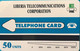 LIBERIA  -  Phonecard - Magnétique - Planisphere - 50 Units  (bleue) - Liberia