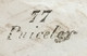 Lettre RARE RRR Linéaire 77 Puicelcy Tarn Lettre Cachet Gaillac-sur-Tarn 24.1.1848 – 8bleu - 1801-1848: Precursori XIX