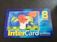 Caribbean Phonecard St Martin French INTERCARD  8 EURO  NO 044  **5835** - Antilles (Françaises)