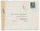 ALGERIE WW2 1944 US Examiner 36265 Censored Cover Plateau Saulière Algiers > USA Cincinnati Ohio PAR AVION Censure - Lettres & Documents