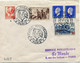 FRANCE LETTRE AVEC OBLITERATION ILLUSTREE AVEC UN COQ BOURSE PHILATELIQUE C.S.N.T.P. 2 FEV 1951 PARIS - Mechanical Postmarks (Advertisement)