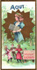 Delcampe - 6 Chromo Litho Cards Chocolate SUCHARD Set65B C1898 Months Of The Year August- Chromo Litho - Suchard