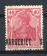 SARRE N° 42 SURCHARGE DECALEE AVEC CHARNIERE * (MH). Voir Description - Used Stamps