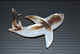 JOLIE BROCHE XXe UN JOLI REQUIN En NACRE - SHARK Bijou Fantaisie Collection - Broches