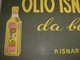 TARGA PUBBLICITARIA OLIO ISNARDI - Plaques En Carton